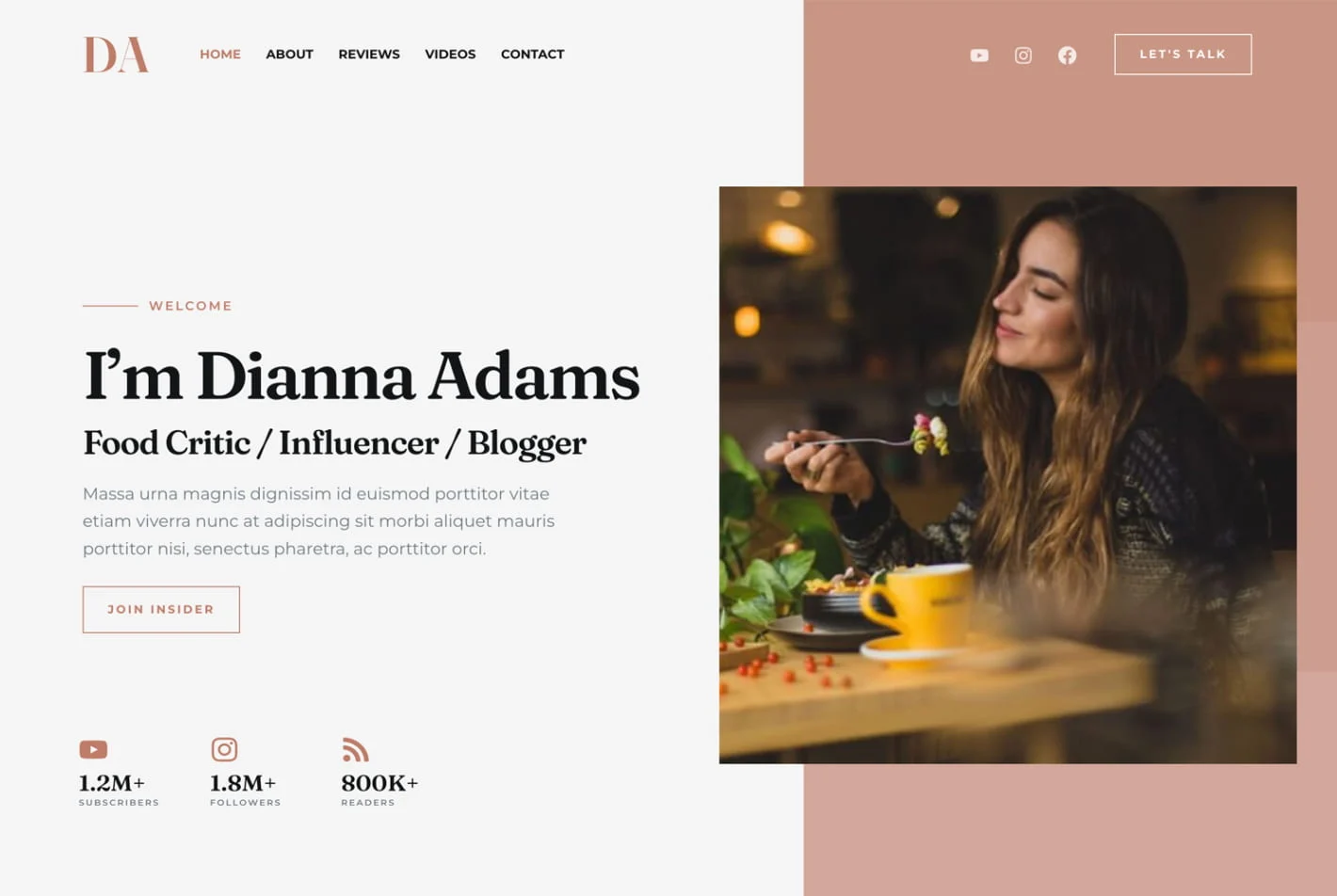 Food Blogger Influencer